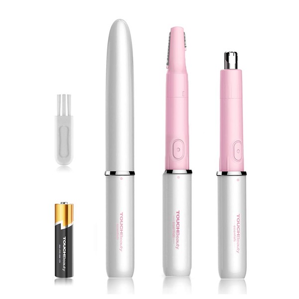 Face Eyebrow Nose Ear Hair Trimmer by TOUCHBeauty, All-in-ONE Hair