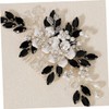 Beavorty Floral Hair Comb for Bride Elegant Flower Hair Accessories