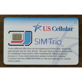 U.S. CELLULAR TRIPLE SIM CARD FIT ALL PHONE BRAND NEW GOOD FOR ACTIVATION