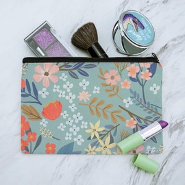 Margarida Flowers Makeup Cosmetic Bag Organizer Pouch