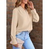 EVALESS Women Blouse Work Interview Long Sleeve Blouse Dressy Casual