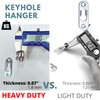 HOWTOOL Heavy Duty Keyhole Hanger with Phillips Screws & Anchors,