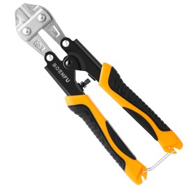 BOENFU Mini Bolt Cutters, Heavy Duty Wire Cutters, 8 inch - 210mm Cr-V Wire Cable Cutter, Spring Snips Clippers with Soft Anti-Slip Handle