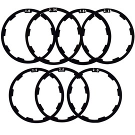 Zetatau Bicycle Flywheel Washer Spacer Cassette Headset Gasket Hub Bottom Bracket Bike Cycling Flywheel Axle for MTB Road Bike 1 mm 1.5 mm 1.85 mm 2 mm 2.18mm 2.35mm 2.5mm (7 pcs)