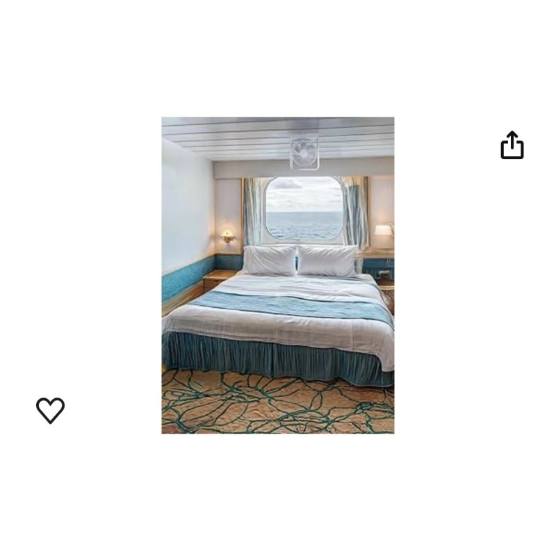 SAILPAK Ship-EEZ Cruise Ship Approved Fan, Magnetically Hangs from Stateroom