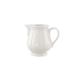 Villeroy und Boch Manoir Milchkännchen, 250 ml, Höhe: 9,1 cm, Premium Porzellan, Weiß