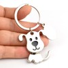 2 Pieces Dog Keychains, Metal Keychain and Key Chain, Animal