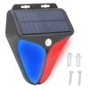 Solar Warning Light Human Body Induction Infrared Sound Light Alarm
