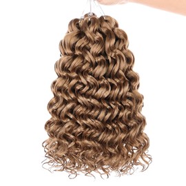 ZRQ 8 Packs 10 Inch GoGo Curl Crochet Hair 27 Color Wavy Beach Curls Crochet Hair Synthetic Deep Twist Crochet hair Extensions For Women(10 Inch,27)