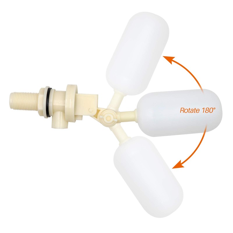 Float Ball Valve Plastic Water Float Valve 1/2 Inch Mini
