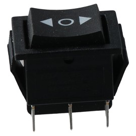 FEIYING 5pcs Ship Type Switch, Momentary 6 Pin DPDT Button On/Off/On Rocker Switch AC 250V/10A 125V/15A Black Plastic