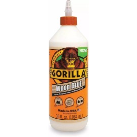 The Gorilla Glue Company Gorilla Wood Glue, 36 ounce Bottle, Natural Wood Color