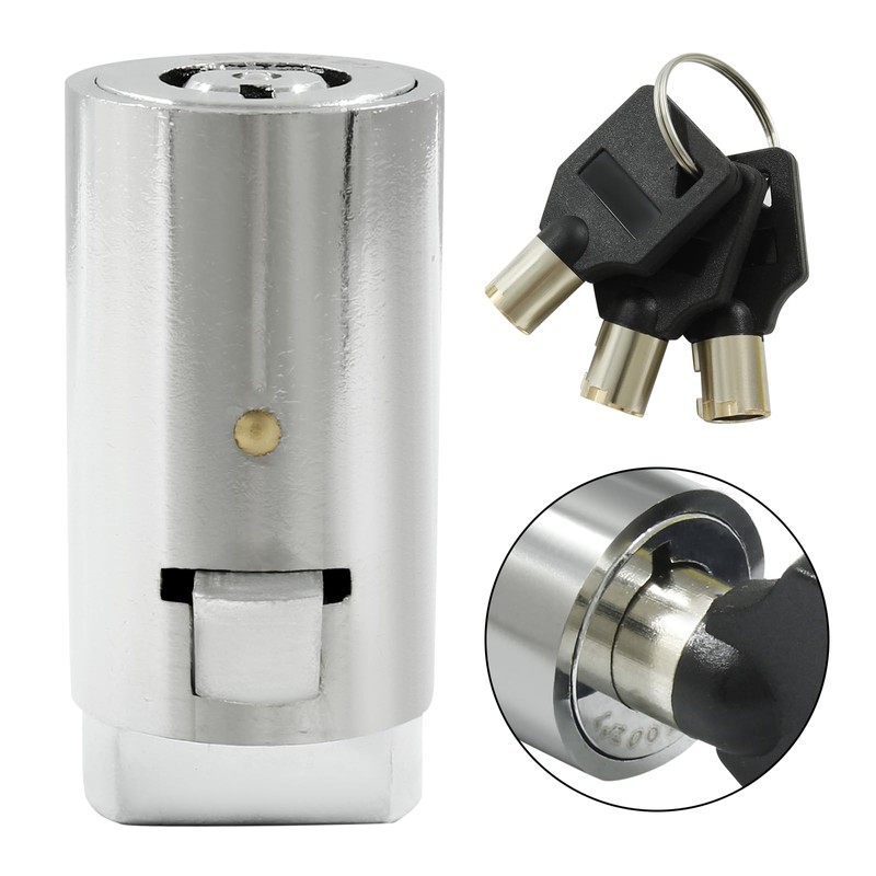 Rierdge 1 Pcs Universal Vending Machine Lock fits Most T