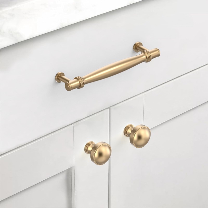 Asidrama 10 Pack 5 Inch(128mm) Brushed Satin Nickel Kitchen Cabinet
