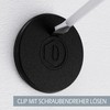 Clara Coffee Wall Mount Invisible Black The Bracket is Suitable