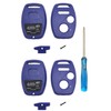 No Cutting Required 3 Buttons Key Fob Case Cover Fits