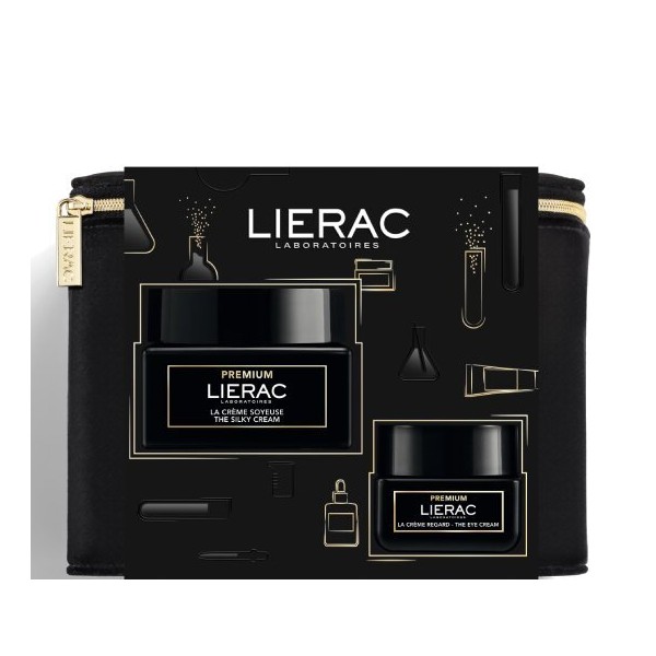 Lierac Xmas Set Premium La Creme Soyeuse Normal to Combination Skin, 50ml & La Creme Regard Eye Cream, 20ml