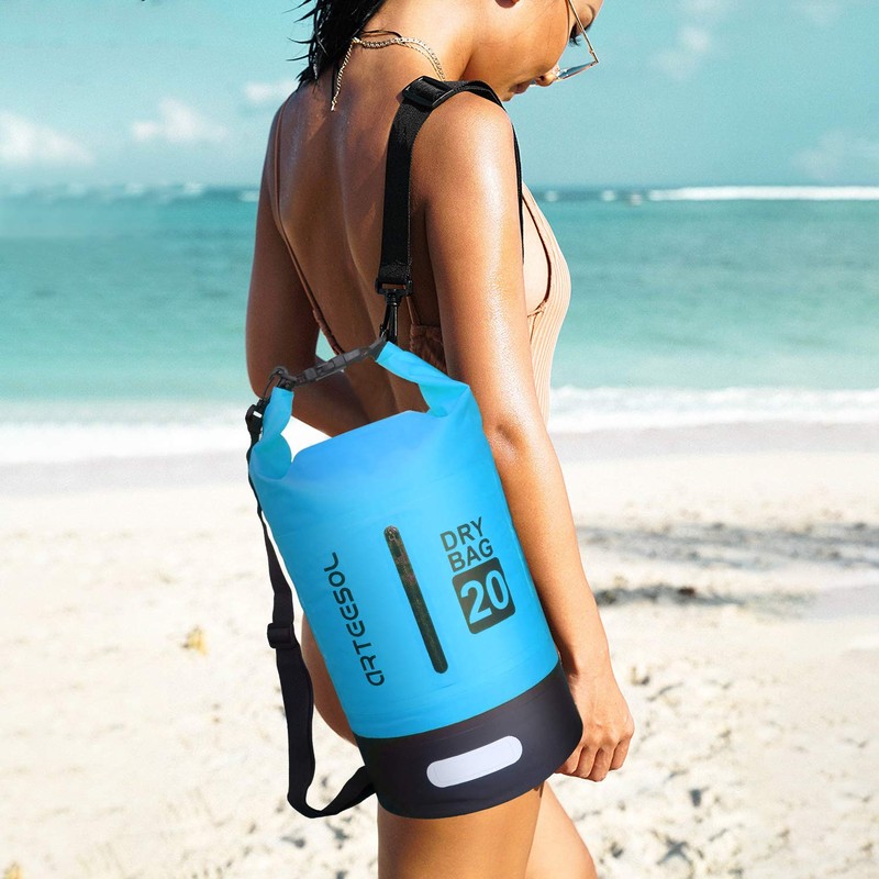 Arteesol Dry Bag, Waterproof Bag, 5L/10L/20L/30L, Pack Sack with Long