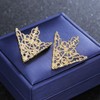 MXUHUI - Broche con diseño retro hueco y ángulo, diseño
