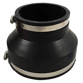Air Aqua Flexible Rubber Reducer Reducing Sleeve Pipe Connector for PVC Pipe Cuff Pool Connection (160x110mm)