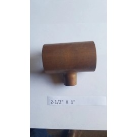 Unbranded 2-1/2" X 2-1/2" X 1" TEE   Sweat Copper  Plumbing Fitting