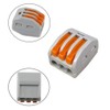 QitinDasen 25Pcs Premium PCT-213 Lever-Nut Wire Connectors, 3 Port Conductor
