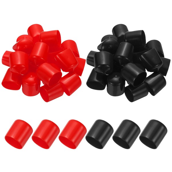 PATIKIL 28mm ID Rubber End Caps, 40 PCS High Temp
