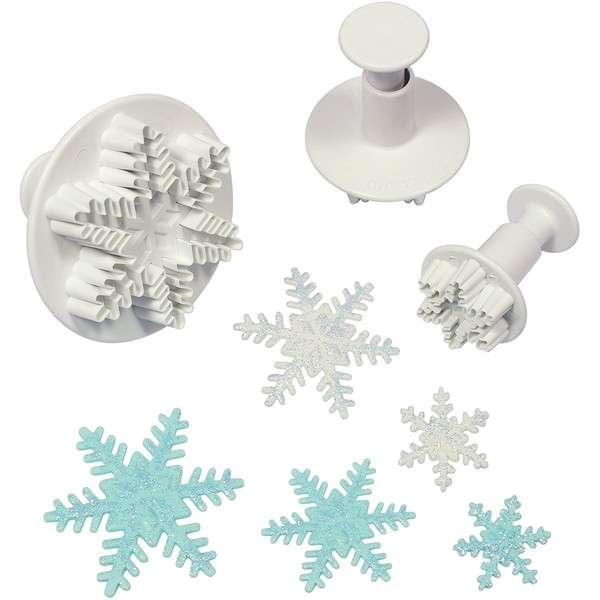 PME Plunger Cutters, Snowflake, 3-Pack