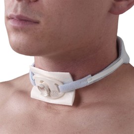 TIDI Posey Foam Trach Tie – Extra Large – 1 Package of 12 Ties – Tracheostomy Tube Holder – Home Care (8197XL), White