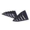 car-attention Gloss Black Side Window Louver Shutter Cover Trim 2pcs