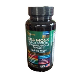 Zoyava Sea Moss Black Seed Oil Extra Strength High Potency 60 Caps Exp 12/26 (B)