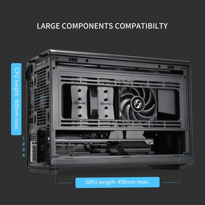 Lian Li A3-mATX PC Case - Wood Edition - Micro