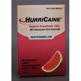 Hurricaine Topical Anesthetic Gel Watermelon 1oz Pack of 3