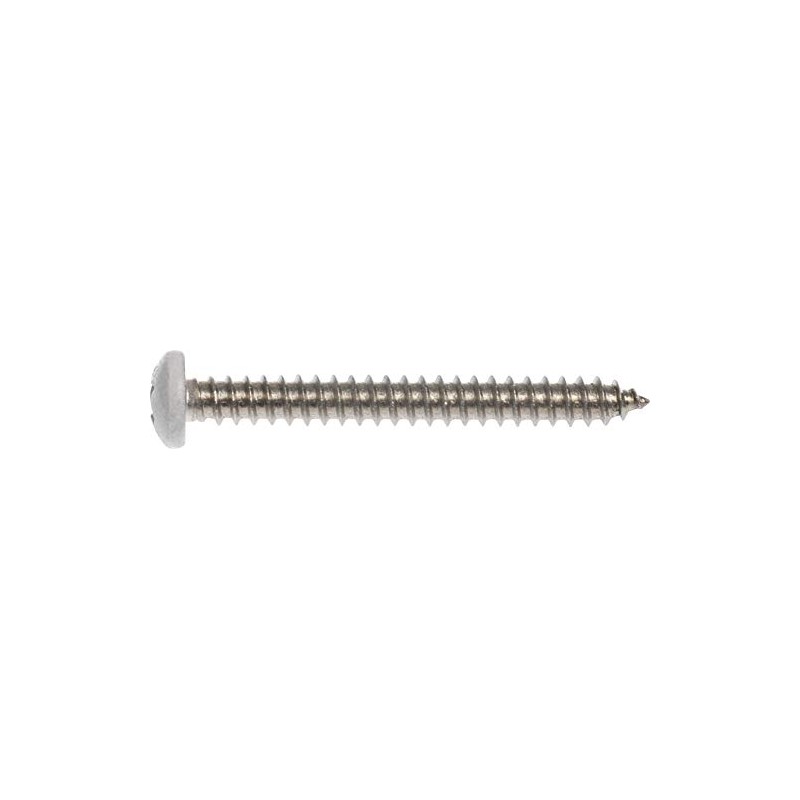 Hillman 44444 8 x 1-1/2-Inch White Pan Head Phillips Sheet