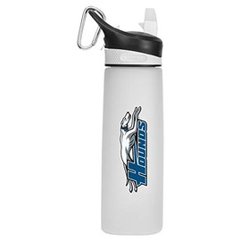 Assumption University Tritan Plastic Frosted Sport Water Bottle, Design-1 - White