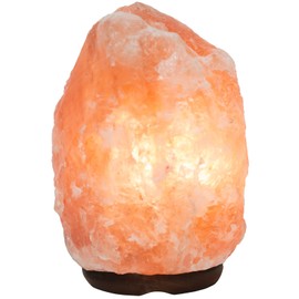 Rakaposhi Natural Himalayan Salt Rock Lamp w/ 6' UL Listed Dimmer Switch - 9+ lbs