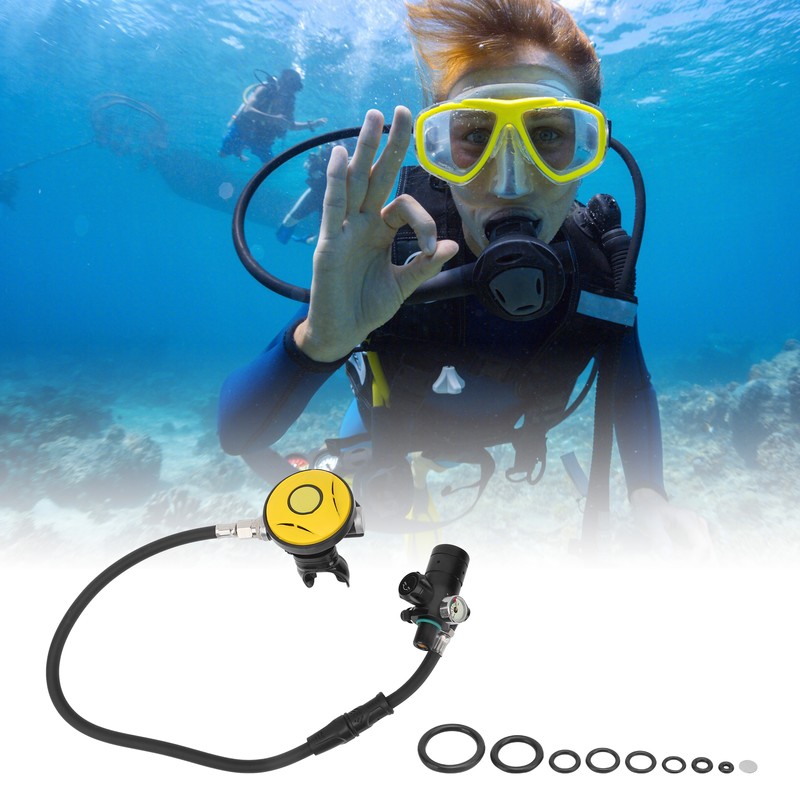 DIDEEP Scuba Diving Equipment Set with First Stage Relief Valve