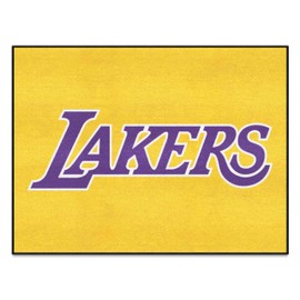 FANMATS 36986 Los Angeles Lakers Basketball Rug - 27in. Diameter