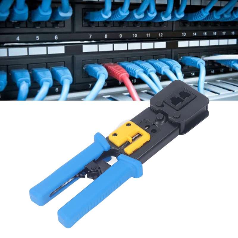 RJ45 Crimp Tool Kit Pass Thru CAT6 CAT5E Crimping Tools