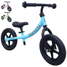 banana bike - Lightweight Kids Balance Bike for Boys & Girls - Eco-Friendly Wooden Frame, Durable and Safe, Pink,Toddler Training Bike for 2, 3, 4, and 5 Year Old - Unisex Bike for Young Riders