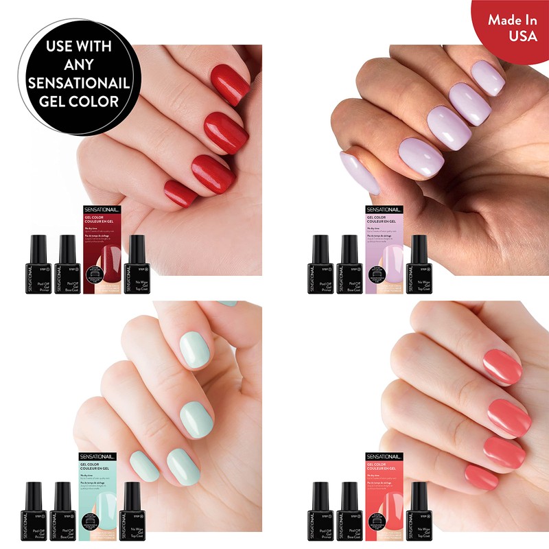 Sensationail Peel Off Gel Primer, Step 1, Easy Peel Off
