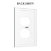 Spshian Sage Green 1 Gang Duplex Outlet Covers Decorative Single