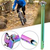 400MM CNC Aluminum Alloy Bicycle Seatpost Adjustable Mountain Bike Saddle