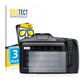 BROTECT Protective Glass for Pocket Cinema Camera 6K Pro / G2 (Pack of 3) Protective Film Tempered Glass [Extremely Scratch-Resistant 9H, Anti-Fingerprint