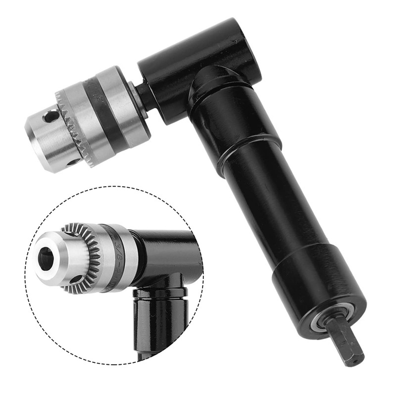 90 Degree Right Angle Chuck Key Drill Adapter Fixing Extension