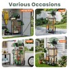 SPACECARE Garden Tool Organizer with Feet Up to 35 Long-Handled