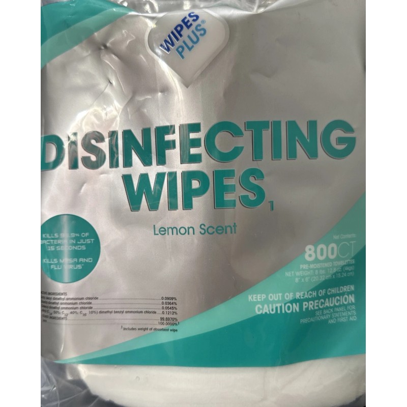 wipes plus ONE WIPES PLUS Disinfecting Wipes - 800CT LEMON