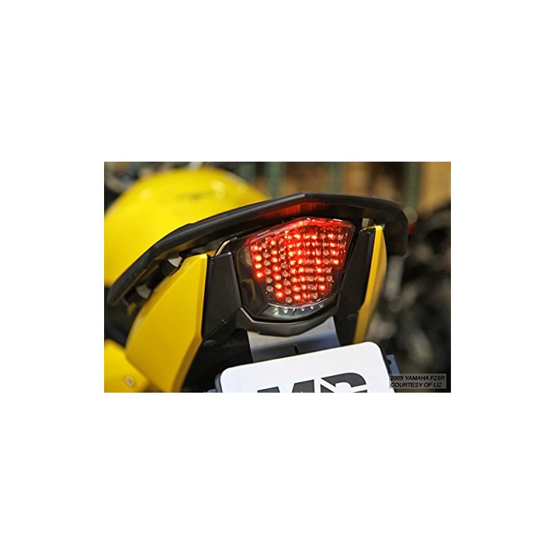Integrated Sequential LED Tail Lights Smoke Lens for 2009-2017 Yamaha