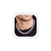 Bandmax Necklace Chain for Men, 3mm Miami Cuban Link