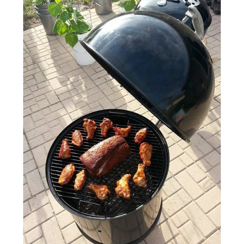 BBQgaskets.com LIMITED EDITION Stainless Weber KETTLE Lid Hinge Mod smoker